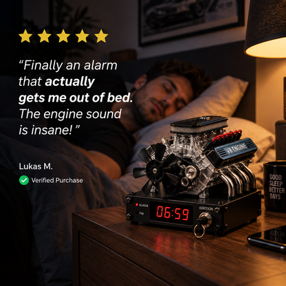 RevWake™ V8 Engine Alarm Clock