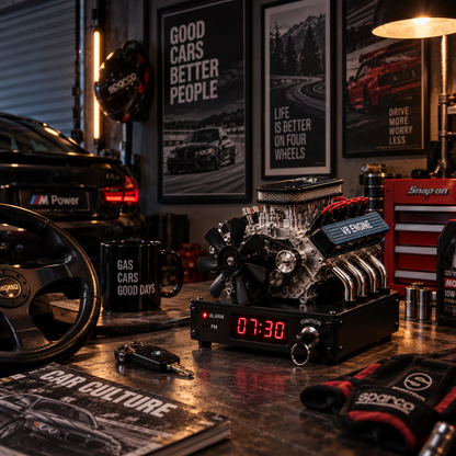 RevWake™ V8 Engine Alarm Clock